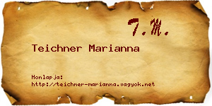Teichner Marianna névjegykártya